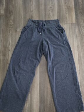 Athleta Women's Dark Gray Speckled Drawstring Sweatpants